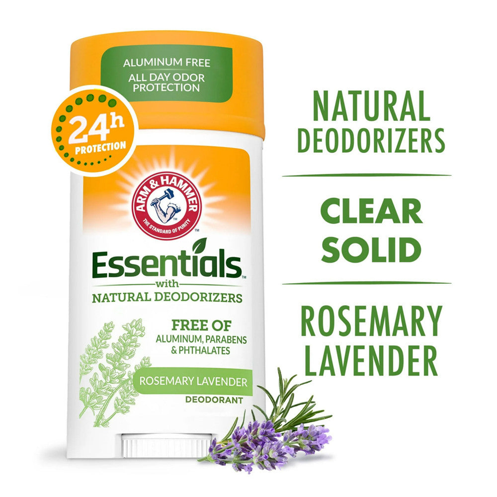 Arm & Hammer Essentials Deodorant Fresh Rosemary Lavender, 2.5 Oz